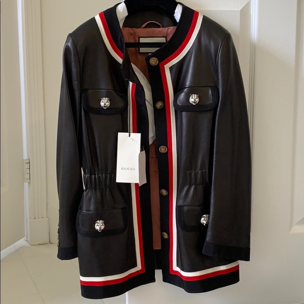 GUCCI LEATHER JACKET NWT